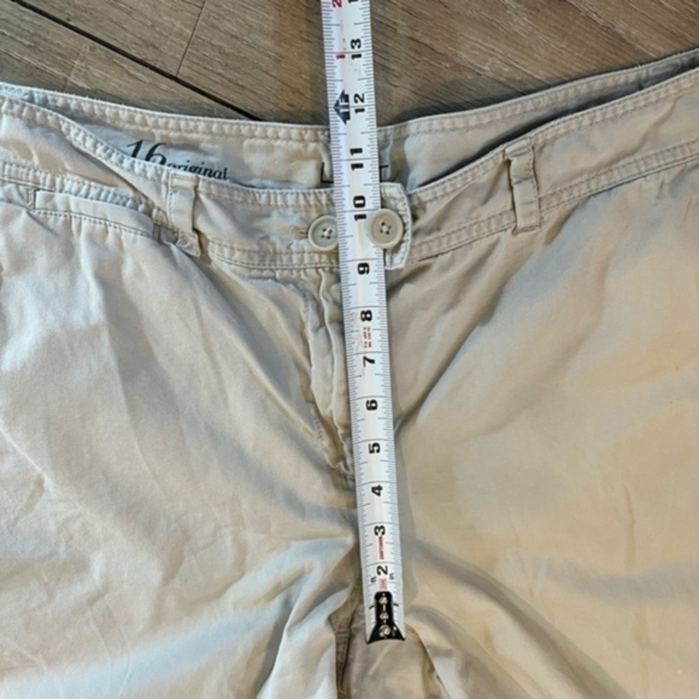 LOFT Shorts Cream Light Beige Size 16 Original 100% Cotton - Picture 6 of 7